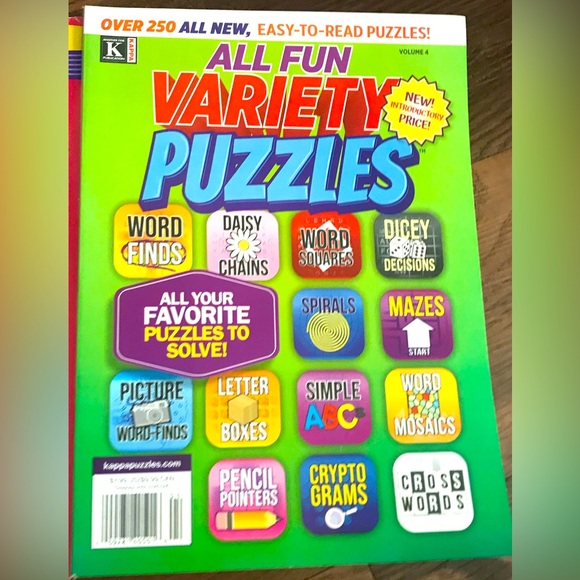 🌟🧩 PUZZLE LARGE WORD FIND 5 pack MAGAZINES crossword word search BRAIN FUN - Picture 3 of 5